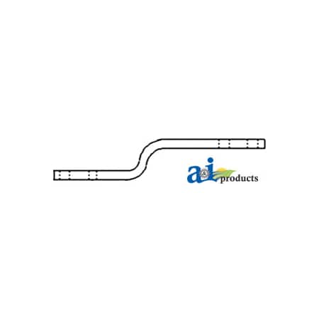 A & I Products Drawbar, Offset 35.5" x2" x4" A-184629M1